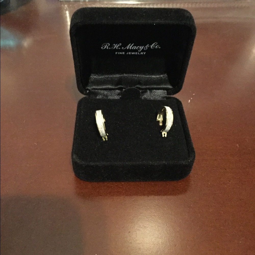 14K Gold Hoops Earrings